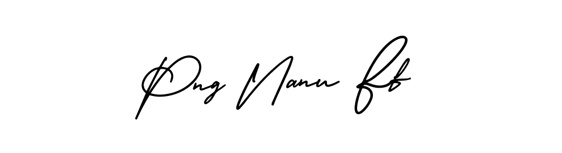 Use a signature maker to create a handwritten signature online. With this signature software, you can design (AmerikaSignatureDemo-Regular) your own signature for name Png Nanu Ff. Png Nanu Ff signature style 3 images and pictures png