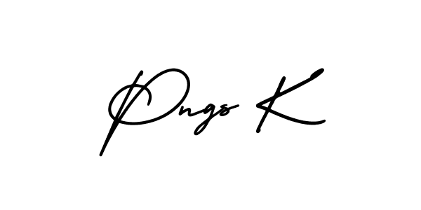 How to make Pngs K signature? AmerikaSignatureDemo-Regular is a professional autograph style. Create handwritten signature for Pngs K name. Pngs K signature style 3 images and pictures png