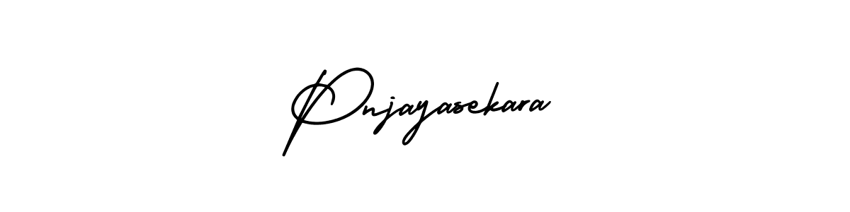 Create a beautiful signature design for name Pnjayasekara. With this signature (AmerikaSignatureDemo-Regular) fonts, you can make a handwritten signature for free. Pnjayasekara signature style 3 images and pictures png