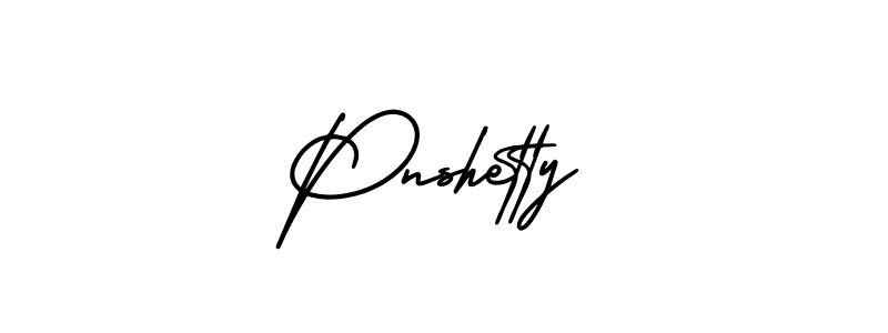 Pnshetty stylish signature style. Best Handwritten Sign (AmerikaSignatureDemo-Regular) for my name. Handwritten Signature Collection Ideas for my name Pnshetty. Pnshetty signature style 3 images and pictures png