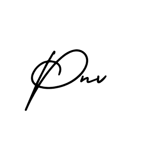 Create a beautiful signature design for name Pnv. With this signature (AmerikaSignatureDemo-Regular) fonts, you can make a handwritten signature for free. Pnv signature style 3 images and pictures png
