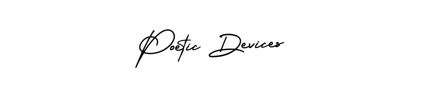 You should practise on your own different ways (AmerikaSignatureDemo-Regular) to write your name (Poetic Devices) in signature. don't let someone else do it for you. Poetic Devices signature style 3 images and pictures png