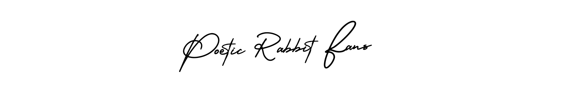 You can use this online signature creator to create a handwritten signature for the name Poetic Rabbit Fans. This is the best online autograph maker. Poetic Rabbit Fans signature style 3 images and pictures png