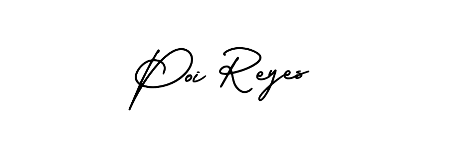 This is the best signature style for the Poi Reyes name. Also you like these signature font (AmerikaSignatureDemo-Regular). Mix name signature. Poi Reyes signature style 3 images and pictures png