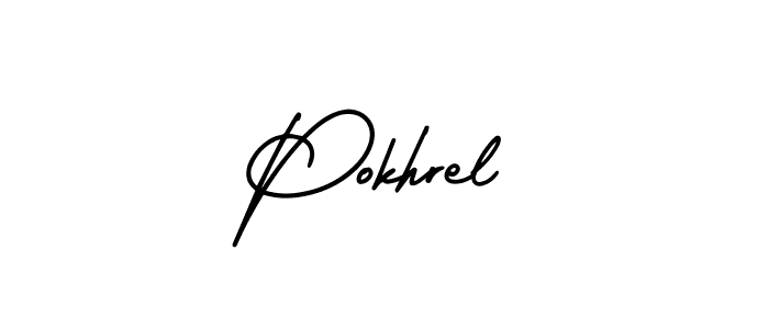 How to make Pokhrel signature? AmerikaSignatureDemo-Regular is a professional autograph style. Create handwritten signature for Pokhrel name. Pokhrel signature style 3 images and pictures png