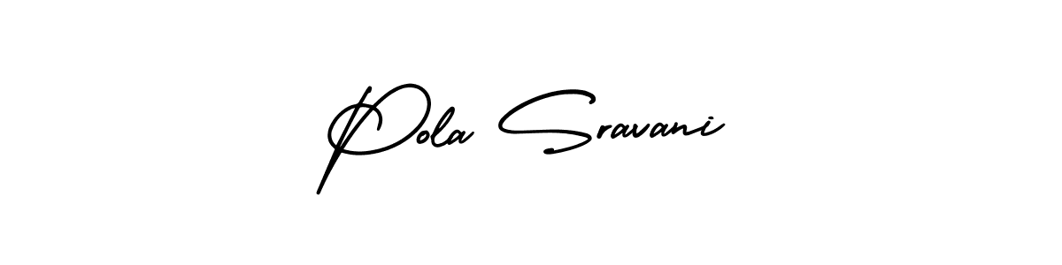 You can use this online signature creator to create a handwritten signature for the name Pola Sravani. This is the best online autograph maker. Pola Sravani signature style 3 images and pictures png