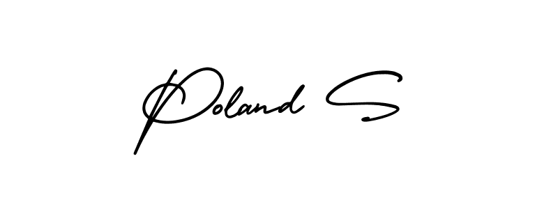 Similarly AmerikaSignatureDemo-Regular is the best handwritten signature design. Signature creator online .You can use it as an online autograph creator for name Poland S. Poland S signature style 3 images and pictures png