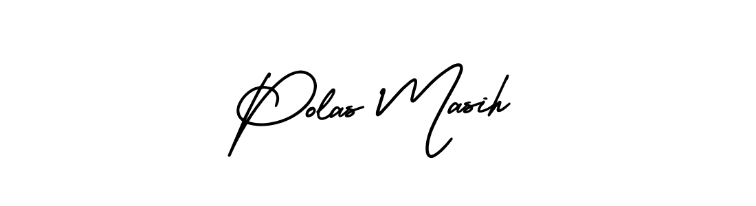 The best way (AmerikaSignatureDemo-Regular) to make a short signature is to pick only two or three words in your name. The name Polas Masih include a total of six letters. For converting this name. Polas Masih signature style 3 images and pictures png