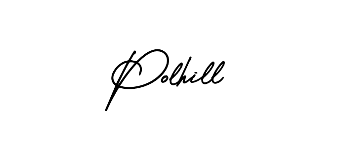How to Draw Polhill signature style? AmerikaSignatureDemo-Regular is a latest design signature styles for name Polhill. Polhill signature style 3 images and pictures png