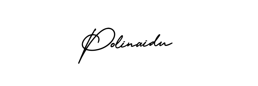 How to make Polinaidu name signature. Use AmerikaSignatureDemo-Regular style for creating short signs online. This is the latest handwritten sign. Polinaidu signature style 3 images and pictures png