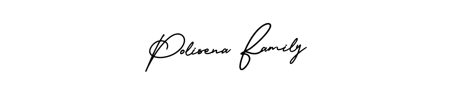 Make a beautiful signature design for name Polisena Family. With this signature (AmerikaSignatureDemo-Regular) style, you can create a handwritten signature for free. Polisena Family signature style 3 images and pictures png
