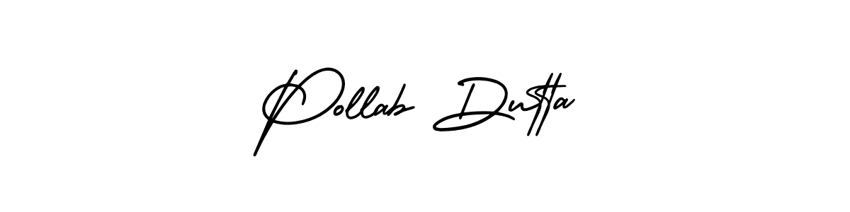 Use a signature maker to create a handwritten signature online. With this signature software, you can design (AmerikaSignatureDemo-Regular) your own signature for name Pollab Dutta. Pollab Dutta signature style 3 images and pictures png