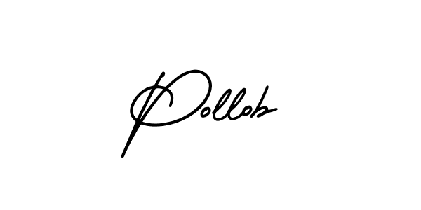 Create a beautiful signature design for name Pollob. With this signature (AmerikaSignatureDemo-Regular) fonts, you can make a handwritten signature for free. Pollob signature style 3 images and pictures png