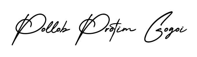 Make a beautiful signature design for name Pollob Protim Gogoi. Use this online signature maker to create a handwritten signature for free. Pollob Protim Gogoi signature style 3 images and pictures png