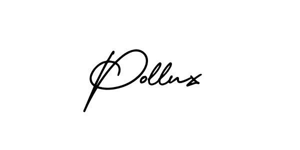 It looks lik you need a new signature style for name Pollux. Design unique handwritten (AmerikaSignatureDemo-Regular) signature with our free signature maker in just a few clicks. Pollux signature style 3 images and pictures png