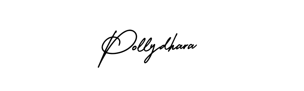 The best way (AmerikaSignatureDemo-Regular) to make a short signature is to pick only two or three words in your name. The name Pollydhara include a total of six letters. For converting this name. Pollydhara signature style 3 images and pictures png