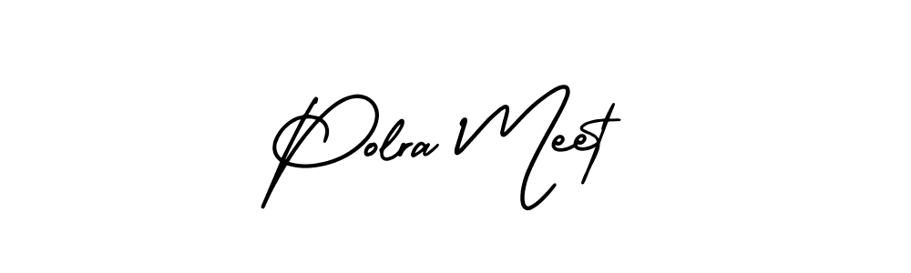 Design your own signature with our free online signature maker. With this signature software, you can create a handwritten (AmerikaSignatureDemo-Regular) signature for name Polra Meet. Polra Meet signature style 3 images and pictures png