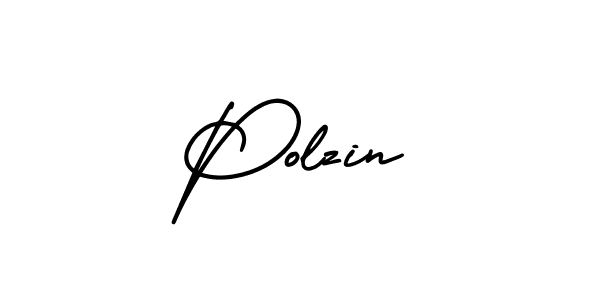 How to make Polzin name signature. Use AmerikaSignatureDemo-Regular style for creating short signs online. This is the latest handwritten sign. Polzin signature style 3 images and pictures png