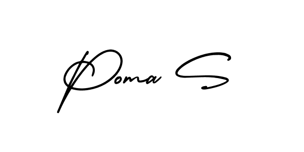 Once you've used our free online signature maker to create your best signature AmerikaSignatureDemo-Regular style, it's time to enjoy all of the benefits that Poma S name signing documents. Poma S signature style 3 images and pictures png