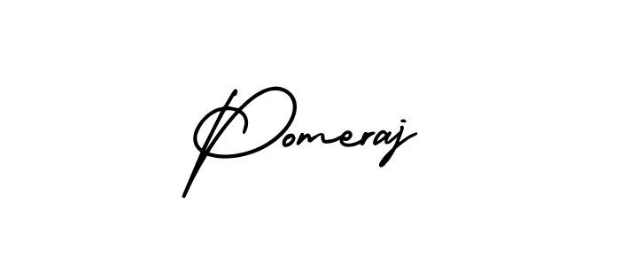 AmerikaSignatureDemo-Regular is a professional signature style that is perfect for those who want to add a touch of class to their signature. It is also a great choice for those who want to make their signature more unique. Get Pomeraj name to fancy signature for free. Pomeraj signature style 3 images and pictures png