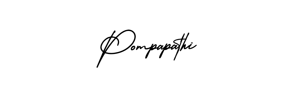 Use a signature maker to create a handwritten signature online. With this signature software, you can design (AmerikaSignatureDemo-Regular) your own signature for name Pompapathi. Pompapathi signature style 3 images and pictures png