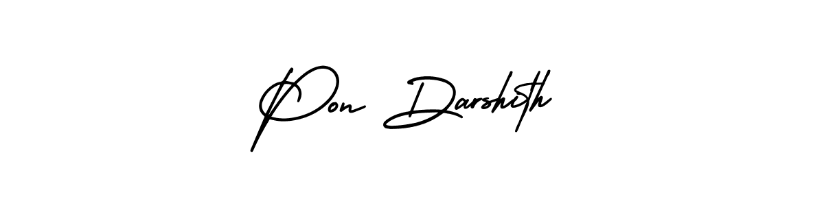 Make a beautiful signature design for name Pon Darshith. Use this online signature maker to create a handwritten signature for free. Pon Darshith signature style 3 images and pictures png