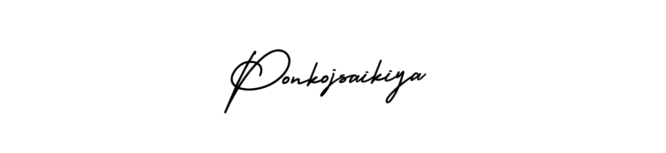 Ponkojsaikiya stylish signature style. Best Handwritten Sign (AmerikaSignatureDemo-Regular) for my name. Handwritten Signature Collection Ideas for my name Ponkojsaikiya. Ponkojsaikiya signature style 3 images and pictures png