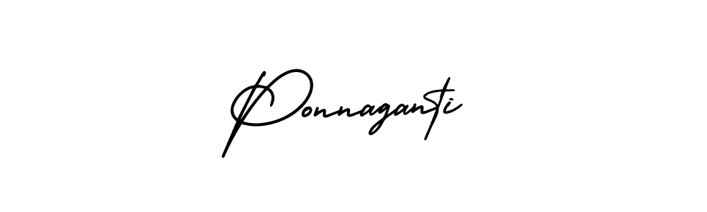 Also we have Ponnaganti name is the best signature style. Create professional handwritten signature collection using AmerikaSignatureDemo-Regular autograph style. Ponnaganti signature style 3 images and pictures png