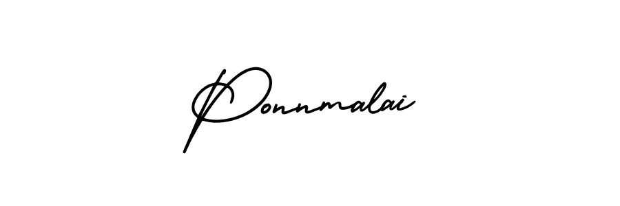 The best way (AmerikaSignatureDemo-Regular) to make a short signature is to pick only two or three words in your name. The name Ponnmalai include a total of six letters. For converting this name. Ponnmalai signature style 3 images and pictures png