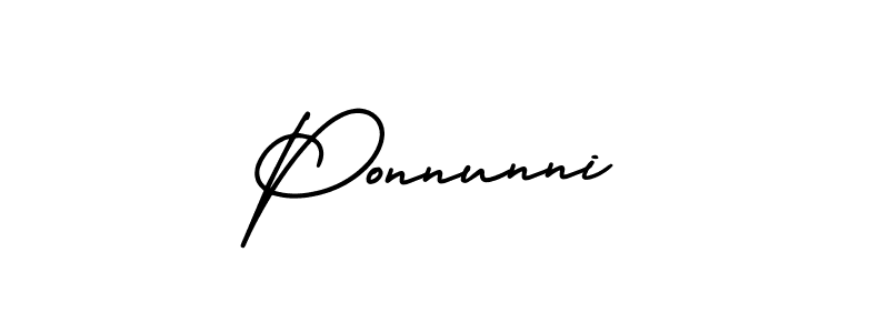 Best and Professional Signature Style for Ponnunni. AmerikaSignatureDemo-Regular Best Signature Style Collection. Ponnunni signature style 3 images and pictures png