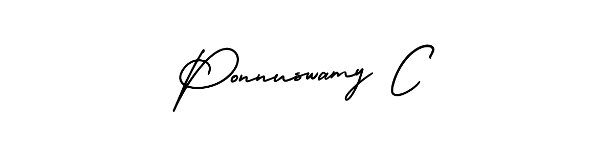 Similarly AmerikaSignatureDemo-Regular is the best handwritten signature design. Signature creator online .You can use it as an online autograph creator for name Ponnuswamy C. Ponnuswamy C signature style 3 images and pictures png