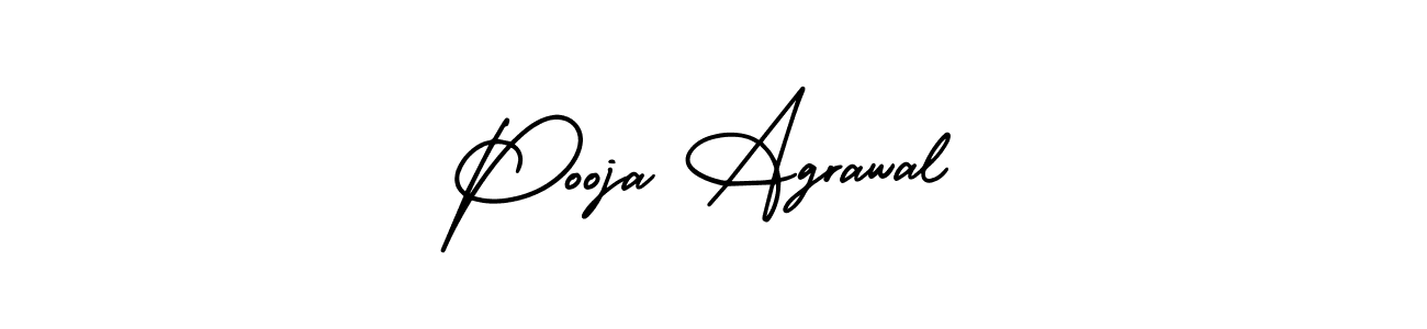 Make a beautiful signature design for name Pooja Agrawal. With this signature (AmerikaSignatureDemo-Regular) style, you can create a handwritten signature for free. Pooja Agrawal signature style 3 images and pictures png