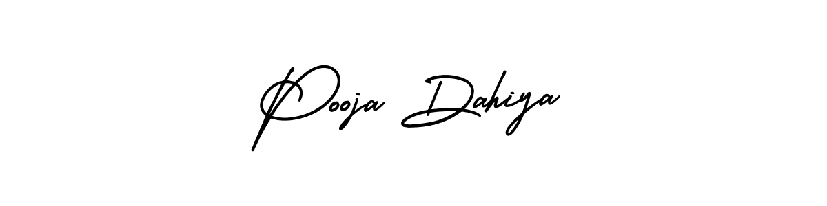 Use a signature maker to create a handwritten signature online. With this signature software, you can design (AmerikaSignatureDemo-Regular) your own signature for name Pooja Dahiya. Pooja Dahiya signature style 3 images and pictures png