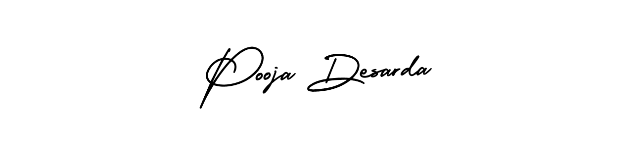 Design your own signature with our free online signature maker. With this signature software, you can create a handwritten (AmerikaSignatureDemo-Regular) signature for name Pooja Desarda. Pooja Desarda signature style 3 images and pictures png