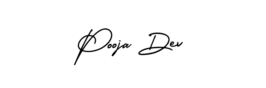 Similarly AmerikaSignatureDemo-Regular is the best handwritten signature design. Signature creator online .You can use it as an online autograph creator for name Pooja Dev. Pooja Dev signature style 3 images and pictures png