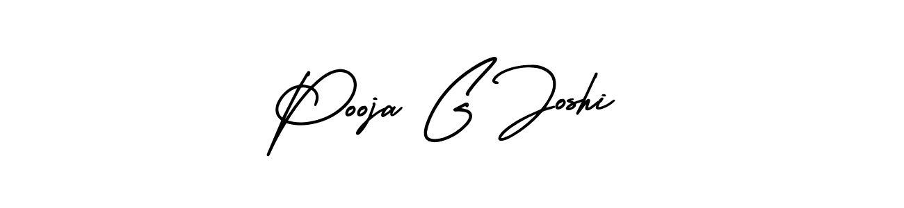 Use a signature maker to create a handwritten signature online. With this signature software, you can design (AmerikaSignatureDemo-Regular) your own signature for name Pooja G Joshi. Pooja G Joshi signature style 3 images and pictures png