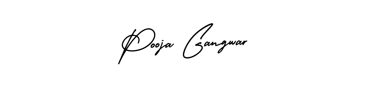 if you are searching for the best signature style for your name Pooja Gangwar. so please give up your signature search. here we have designed multiple signature styles  using AmerikaSignatureDemo-Regular. Pooja Gangwar signature style 3 images and pictures png