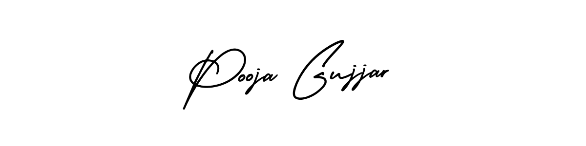 How to make Pooja Gujjar signature? AmerikaSignatureDemo-Regular is a professional autograph style. Create handwritten signature for Pooja Gujjar name. Pooja Gujjar signature style 3 images and pictures png
