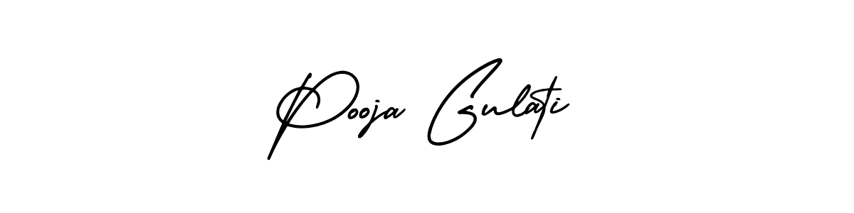 Create a beautiful signature design for name Pooja Gulati. With this signature (AmerikaSignatureDemo-Regular) fonts, you can make a handwritten signature for free. Pooja Gulati signature style 3 images and pictures png
