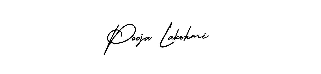 How to make Pooja Lakshmi name signature. Use AmerikaSignatureDemo-Regular style for creating short signs online. This is the latest handwritten sign. Pooja Lakshmi signature style 3 images and pictures png