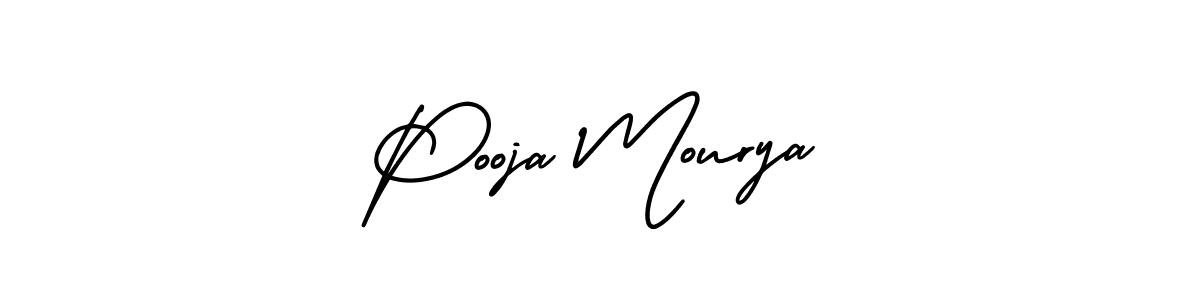 How to Draw Pooja Mourya signature style? AmerikaSignatureDemo-Regular is a latest design signature styles for name Pooja Mourya. Pooja Mourya signature style 3 images and pictures png