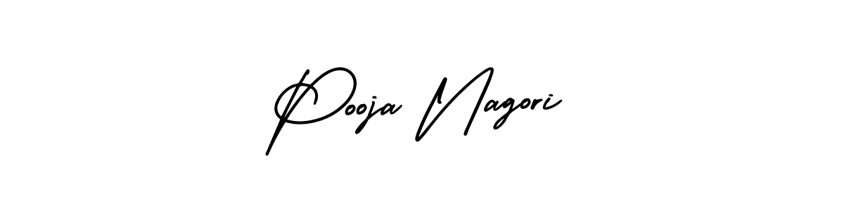 Similarly AmerikaSignatureDemo-Regular is the best handwritten signature design. Signature creator online .You can use it as an online autograph creator for name Pooja Nagori. Pooja Nagori signature style 3 images and pictures png