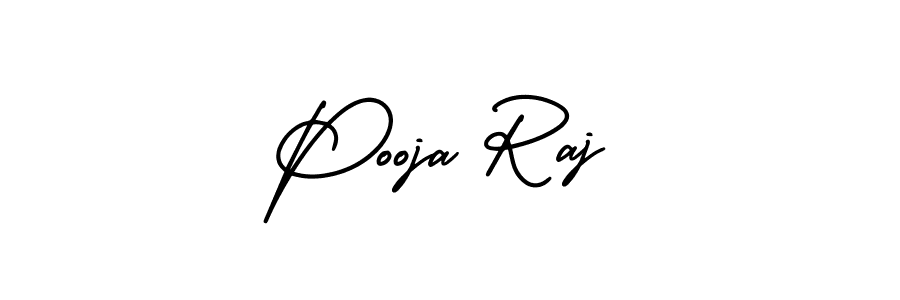 How to Draw Pooja Raj signature style? AmerikaSignatureDemo-Regular is a latest design signature styles for name Pooja Raj. Pooja Raj signature style 3 images and pictures png