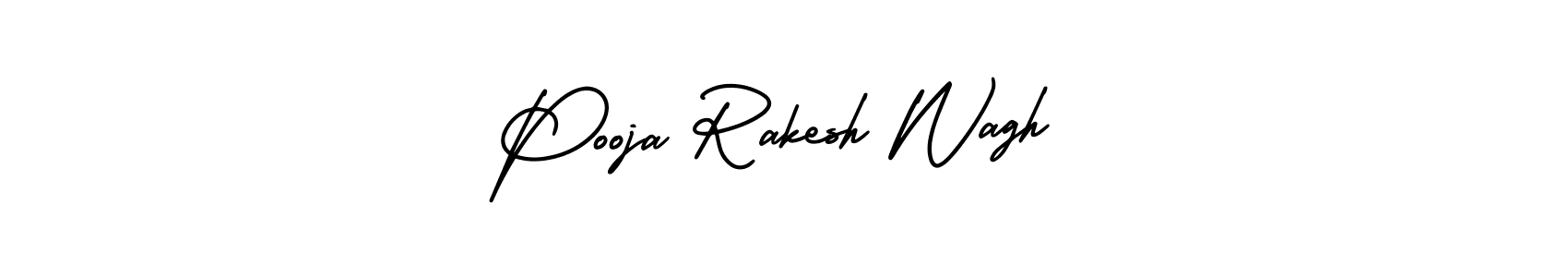 Create a beautiful signature design for name Pooja Rakesh Wagh. With this signature (AmerikaSignatureDemo-Regular) fonts, you can make a handwritten signature for free. Pooja Rakesh Wagh signature style 3 images and pictures png