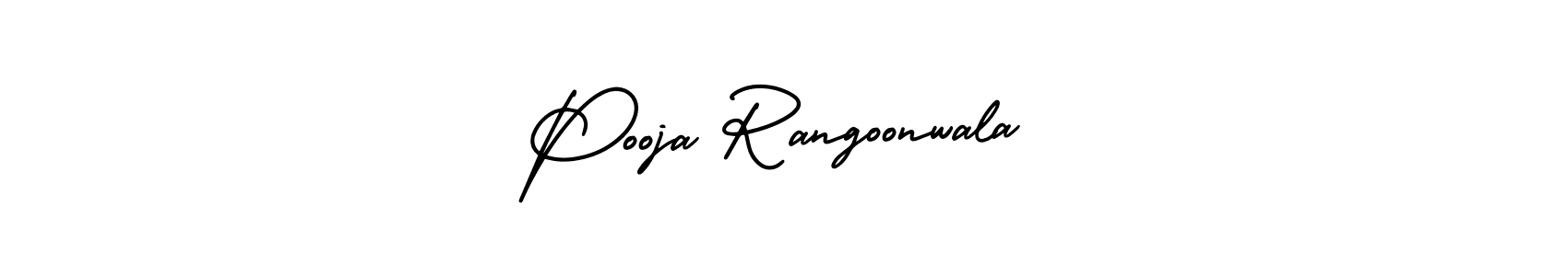 Make a short Pooja Rangoonwala signature style. Manage your documents anywhere anytime using AmerikaSignatureDemo-Regular. Create and add eSignatures, submit forms, share and send files easily. Pooja Rangoonwala signature style 3 images and pictures png