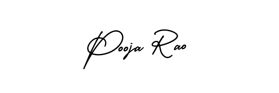 It looks lik you need a new signature style for name Pooja Rao. Design unique handwritten (AmerikaSignatureDemo-Regular) signature with our free signature maker in just a few clicks. Pooja Rao signature style 3 images and pictures png