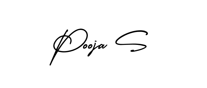 Best and Professional Signature Style for Pooja S. AmerikaSignatureDemo-Regular Best Signature Style Collection. Pooja S signature style 3 images and pictures png