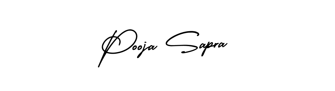 Make a beautiful signature design for name Pooja Sapra. With this signature (AmerikaSignatureDemo-Regular) style, you can create a handwritten signature for free. Pooja Sapra signature style 3 images and pictures png