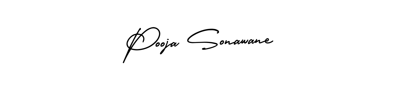This is the best signature style for the Pooja Sonawane name. Also you like these signature font (AmerikaSignatureDemo-Regular). Mix name signature. Pooja Sonawane signature style 3 images and pictures png