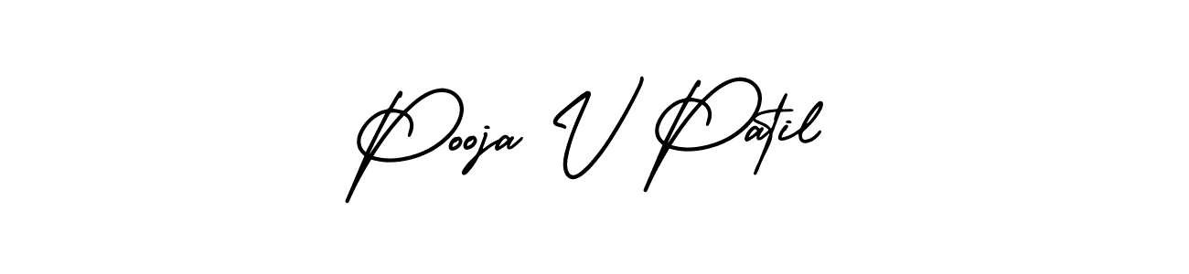Design your own signature with our free online signature maker. With this signature software, you can create a handwritten (AmerikaSignatureDemo-Regular) signature for name Pooja V Patil. Pooja V Patil signature style 3 images and pictures png